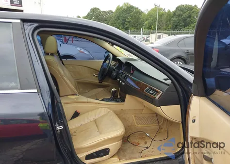 2007 BMW 530I из США, поврежденный, VIN WBANE73537CM50271